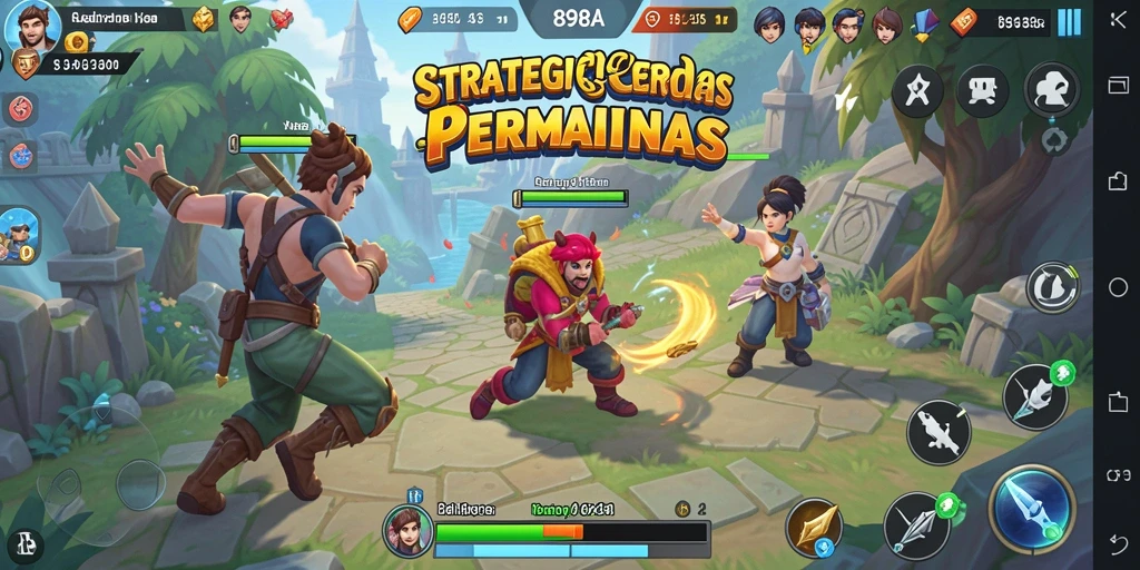 Tampilan screenshot game 898A dengan gameplay strategi yang intens