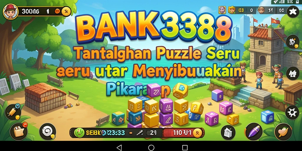Tampilan gameplay seru dari BANK338 dalam menyelesaikan puzzle.