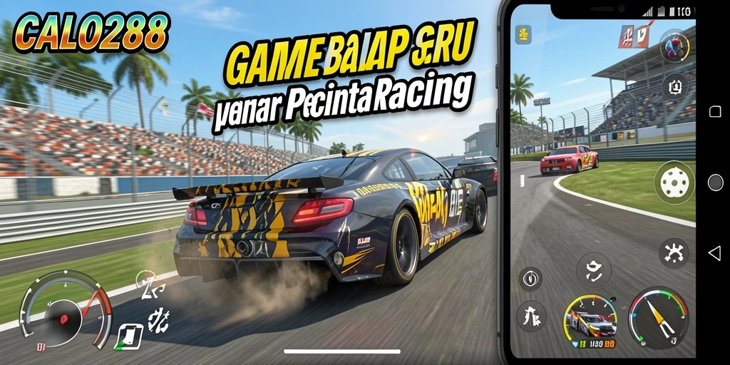 Tampilan gameplay seru dari balapan di CALO288.