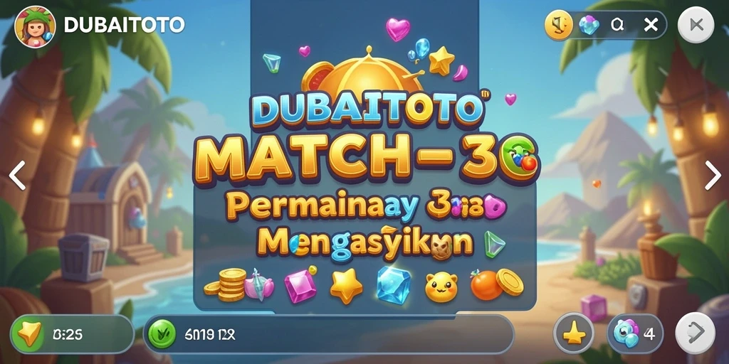 Tampilan gameplay DUBAITOTO yang penuh warna dan seru.