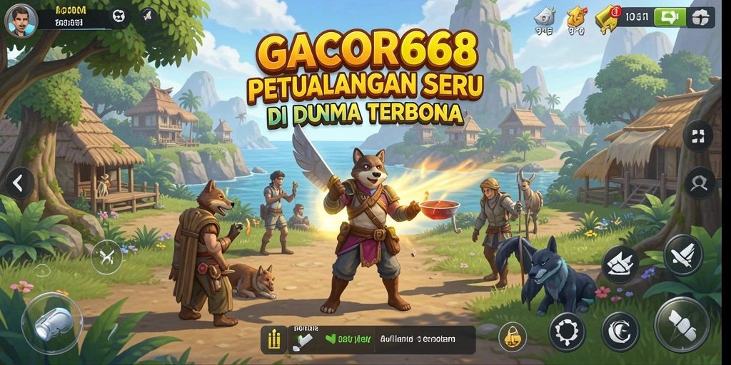 Menampilkan gameplay GACOR668 dalam dunia terbuka yang menakjubkan.