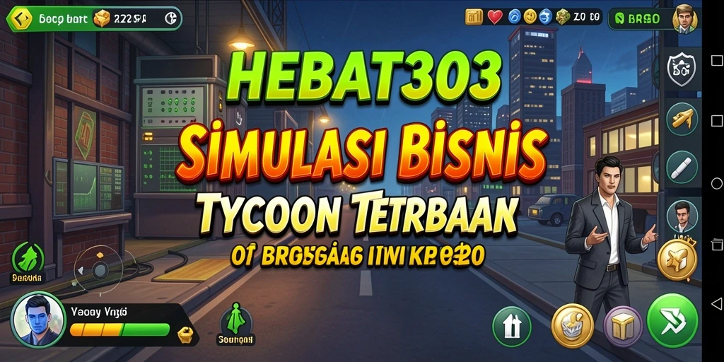 Tampilan gameplay HEBAT303 yang menarik menggambarkan pengelolaan bisnis Tycoon.