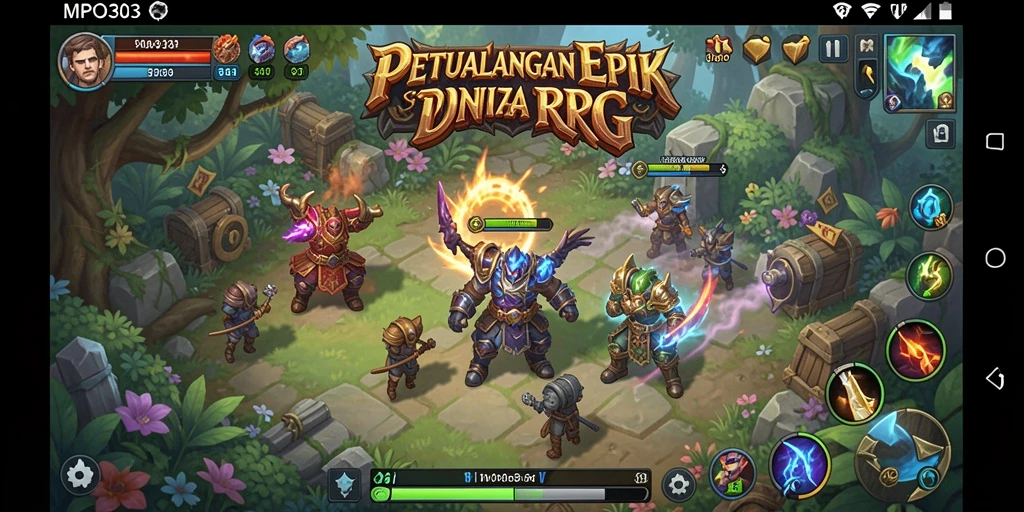 Tampilan gameplay menarik dan penuh aksi dari MPO303.