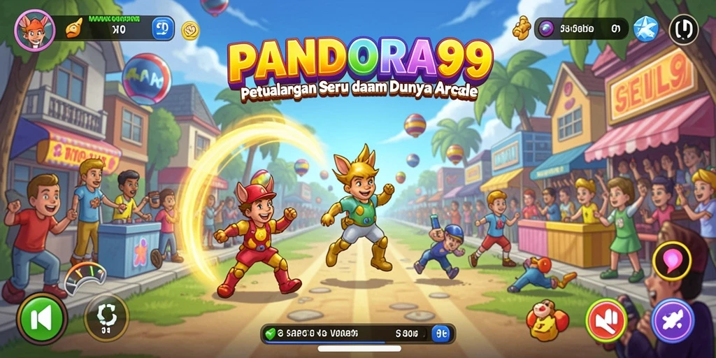 Screenshot gameplay PANDORA99 menampilkan aksi seru dalam game Arcade.
