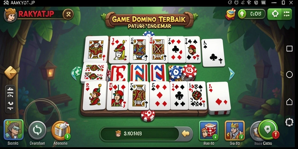 Screenshot gameplay RAKYATJP yang menggambarkan interaksi antar pemain.