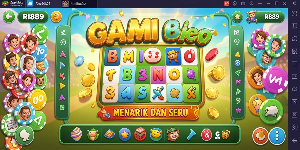 Tampilan gameplay RI889 dengan suasana Bingo yang seru.