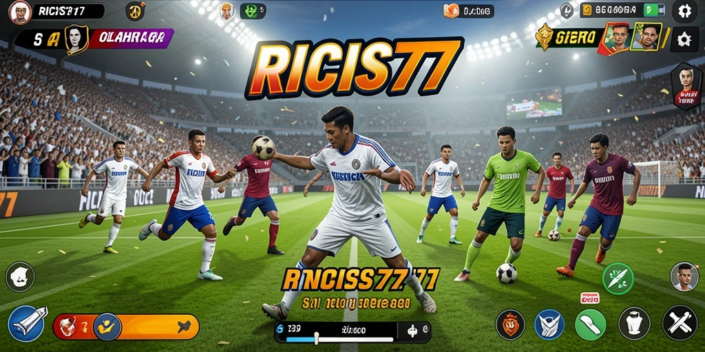 Tampilan gameplay <strong>RICIS77</strong> yang menarik dan penuh aksi olahraga.