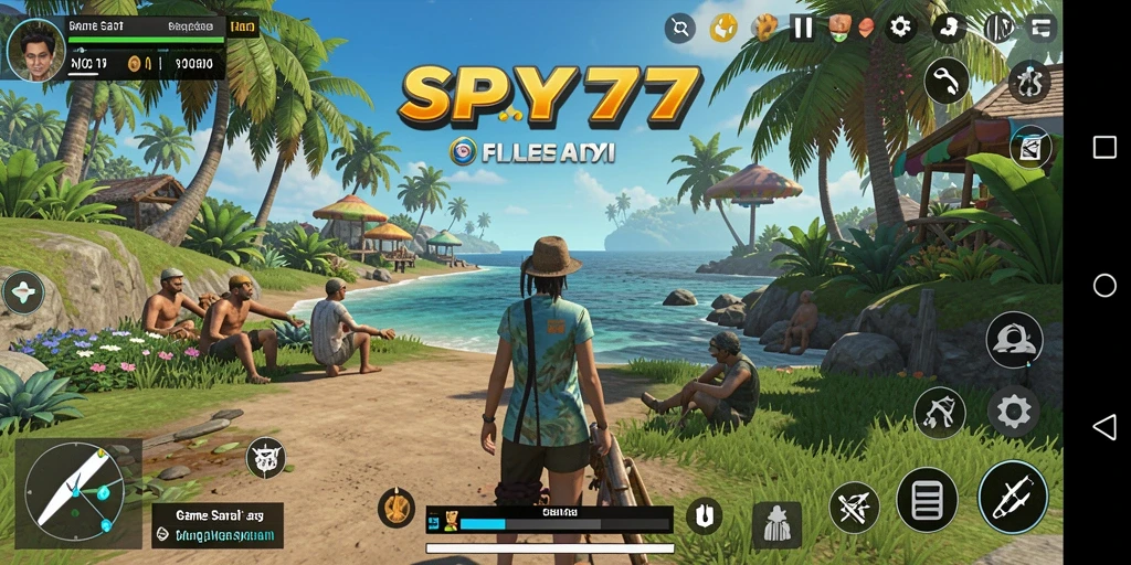 Tampilan gameplay SPY77 yang mengasyikkan dan penuh warna.