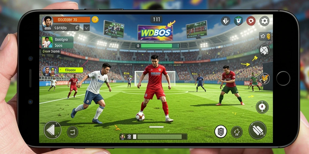 Screenshot WDBOS menampilkan gameplay olahraga yang intens dan mendebarkan.